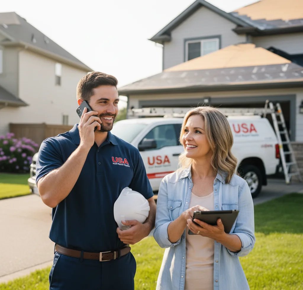USA Roof Repair Experts customer support in Grove